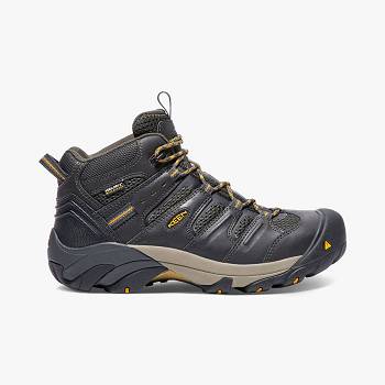 KEEN Lansing Mid Waterproof (Steel Toe) - Cierne Pracovne Cizmy Panske, K0232SK